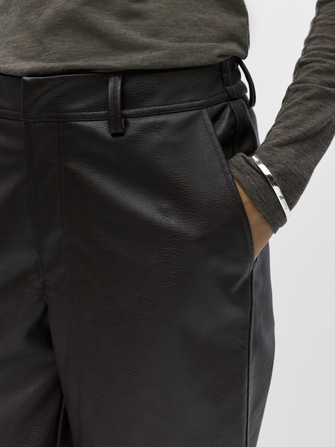 OBJLIVA Trousers - Seal Brown - VERO MODA & VILA Bergvik